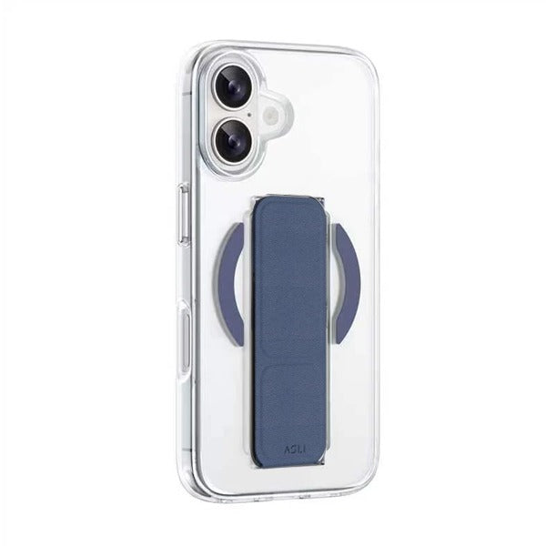 Asli Global iPhone 16 Leather Grip Case | Clear/Blue Asli Global iPhone 16 Leather Grip Case | Clear/Blue